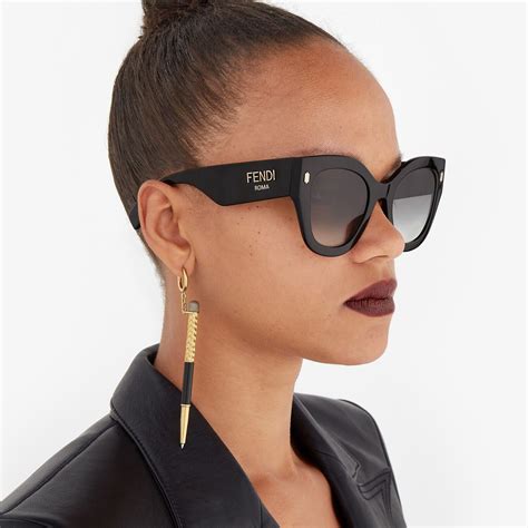 fendi logo zonnebril|Women's Designer Sunglasses .